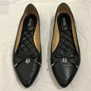 Michael Kors Black Leather Flats